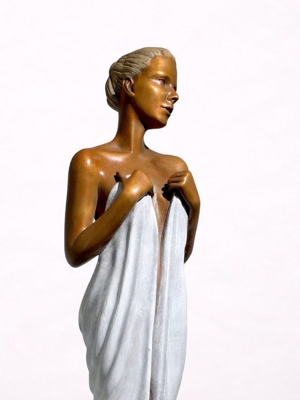 Sculpture en bronze de femme nue