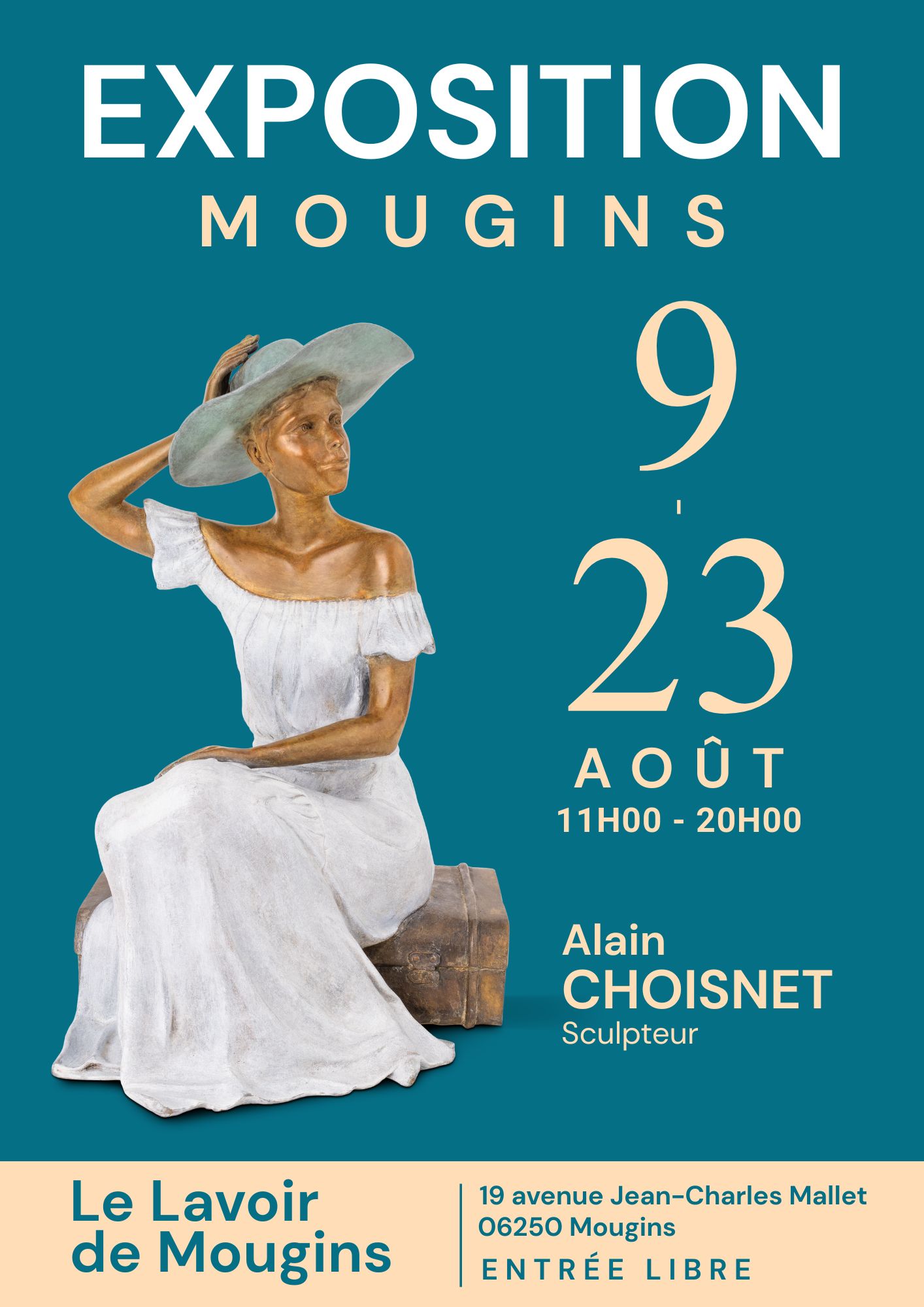 Exposition au lavoir de Mougins